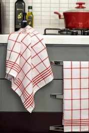 Hermia Juego de Toallas de Mano de Algodón 100% Rojo (5 Piezas) 50x70cm Suaves y Absorbentes Lujosas para Baño